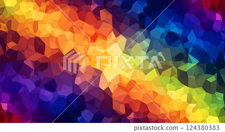 A Spectrum of Hues: An abstract composition of a rainbow spectrum, crafted with geometric precision and dynamic movement, invites the eye to explore its diverse tapestry of colors. A Spectrum of Hues: An abstract composition of a rainbow spectrum, crafted with geometric precision and dynamic movement, invites the eye to explore its diverse tapestry of colors. 124380383