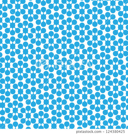 Vector Meta ball Connect Dot Set. Molecule chain. Blue Circle Shapes. Abstract Geometric Dots. Morphing Blob for Pattern, Sticker, Badge, Poster, Web Design 124380425