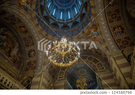 Chernivtsi National University Three Hierarchs Church interior, Ukraine. 124380798