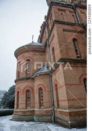 Chernivtsi National University church in winter, Ukraine. Chernivtsi National University church in winter, Ukraine. 124380804