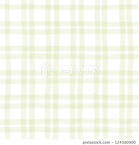 Sage Green Plaid Gingham Hand Drawn Background Pattern Overlay 124380900