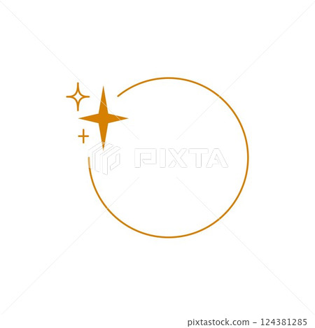 Y2k aesthetic with vector round frame and glitter, abstract shape. Y2k aesthetic with vector round frame and glitter, abstract shape. 124381285