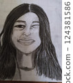 portrait of a young woman 124381586
