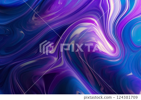 3d render of abstract background, purple liquid, liquid soap. Generative AI. 3d render of abstract background, purple liquid, liquid soap. Generative AI. 124381709