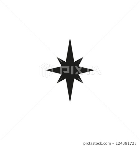 Black sparkle star Y2K vector icon, minimalist flare shape, shiny flash effect, firework burst, glitter, space symbol Black sparkle star Y2K vector icon, minimalist flare shape, shiny flash effect, firework burst, glitter, space symbol 124381725
