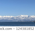 The Tateyama mountain range floating above the sea 124381852