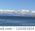 The Tateyama mountain range floating above the sea 124381854