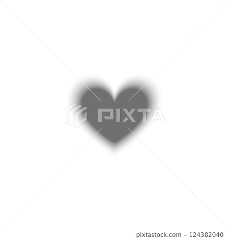 Heart Y2K gradient blurred element, grey heart with aura, love aesthetic symbol, amour blurry vector romantic decoration Heart Y2K gradient blurred element, grey heart with aura, love aesthetic symbol, amour blurry vector romantic decoration 124382040