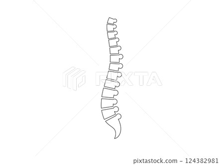 Spine medical poster 124382981