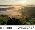 A shining morning on the rice terraces 124383737