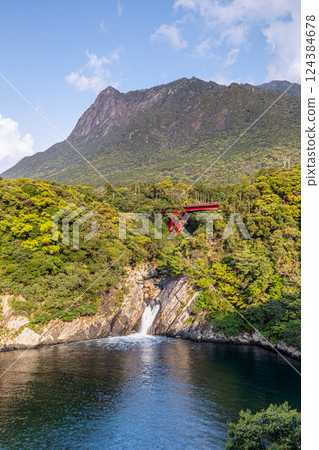 World Natural Heritage Mt. Mochomu and Toroki Falls, Yakushima (Spring) 124384678