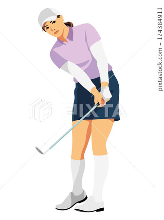 女職業高爾夫球手 124384911