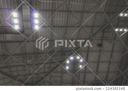 Exhibition hall lighting ceiling 124385148