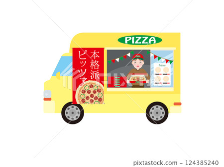 廚房車插圖09 124385240