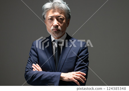 Senior men wearing a suit Senior men wearing a suit 124385348