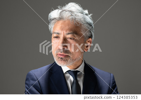 Senior men wearing a suit Senior men wearing a suit 124385353
