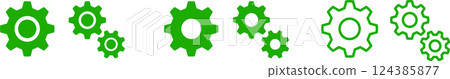 Gear/settings icon illustration 3 Gear/settings icon illustration 3 124385877