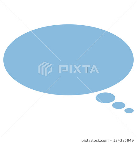 Simple speech bubble material 124385949