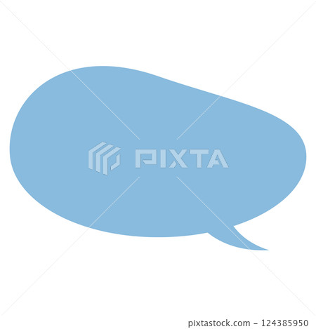 Simple speech bubble material Simple speech bubble material 124385950
