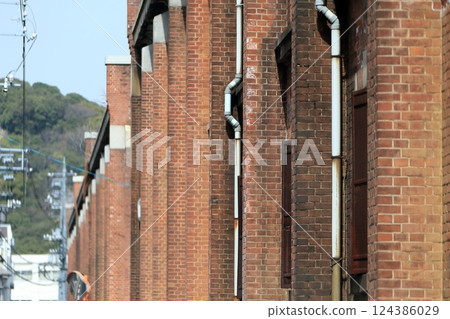 Brick exterior wall (former Hiroshima Army Clothing Depot) Brick exterior wall (former Hiroshima Army Clothing Depot) 124386029