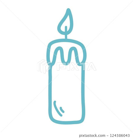 christmas design element in doodle style 124386043