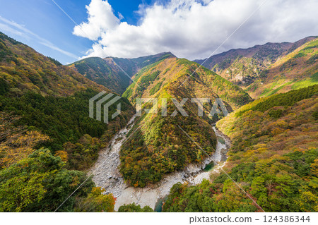 [德島] 日野寺溪谷 [秋季] 124386344