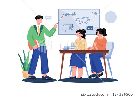 Teacher And Student Communicating 124386509