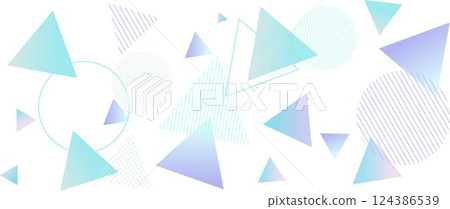 Summer-inspired geometric pattern background illustration: Geometric gradient Memphis Summer-inspired geometric pattern background illustration: Geometric gradient Memphis 124386539