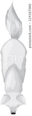 Top-Down View of Arctic Fox Top-Down View of Arctic Fox 124387060