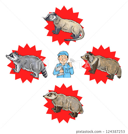 蟲害防治公司（貉、浣熊、獾、麝貓）男員工 124387253