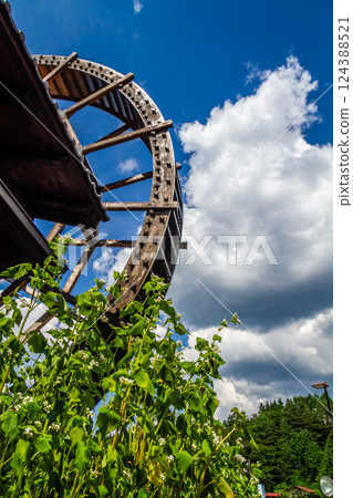 飛鎢高山、莊川五輪水車、夏日、七月 124388521