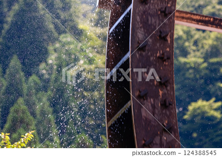 飛鎢高山、莊川五輪水車、夏日、七月 124388545