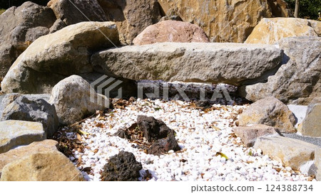Exterior construction, exterior, gardening, garden stones, materials, background Exterior construction, exterior, gardening, garden stones, materials, background 124388734