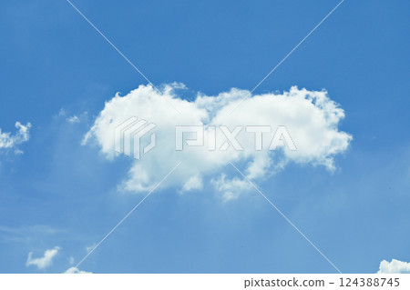 clear blue sky with white cloud, good weather in the morning have a nice day clear blue sky with white cloud, good weather in the morning have a nice day 124388745