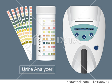 A urine analyser is a device used to perform automatic urine testing. A urine analyser is a device used to perform automatic urine testing. 124388787