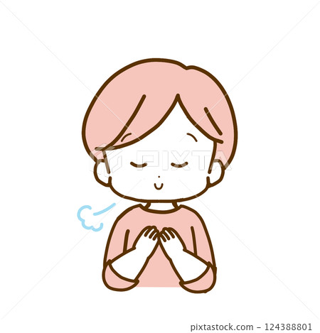 A relieved woman A relieved woman 124388801