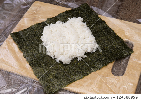 飯糰的製作過程 飯糰的製作過程 124388959