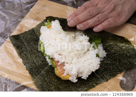 飯糰的製作過程 飯糰的製作過程 124388969
