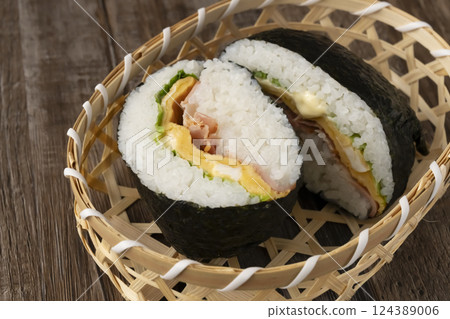 飯糰的橫切面 124389006