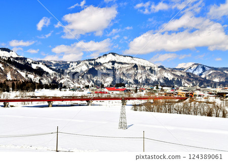 View of the area around Tsunan Hospital (Tsunan Town, Niigata Prefecture) [March 2025] 124389061