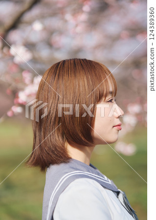 櫻花下的女高中生 櫻花下的女高中生 124389360