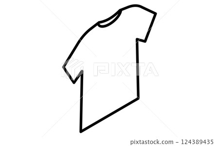 男式圓領 T 卹，簡單的黑白等距線圖標 124389435