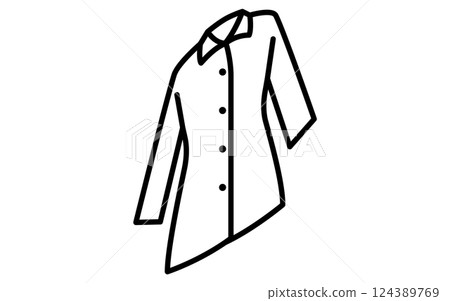 女式旅行外套、服裝簡單等距線圖示(黑白) 女式旅行外套、服裝簡單等距線圖示(黑白) 124389769