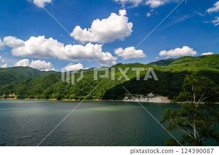Hida Takayama Shogawa Miboro Dam Summer July Hida Takayama Shogawa Miboro Dam Summer July 124390087