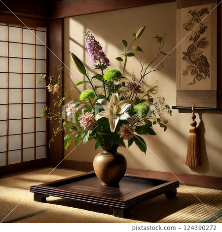 Flower shadows in silence 124390272