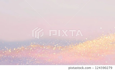 具有彩色粒子散射的抽象背景 124390279