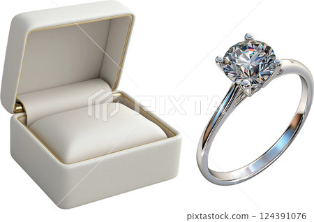 gold ring with diamond isolated gold ring with diamond isolated 124391076