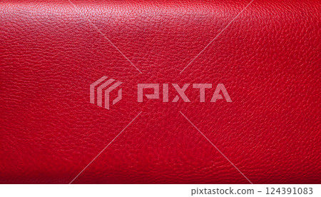 Red leather, leather, leather illustration, background, wallpaper, material, background 124391083
