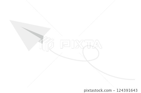 紙飛機插圖素材 124391643