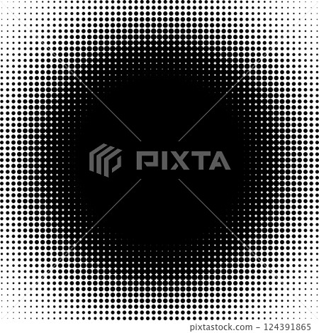 halftone gradation background. Halftone dots cover. Vector illustration 124391865